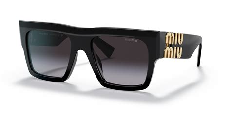 Miu Miu MU 10WS 55 Grey Gradient & Black .